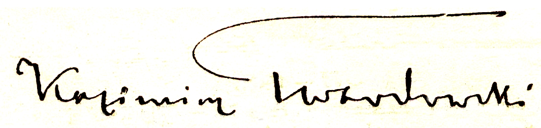 Kazimierz Twardowski's signature (1912). [AJJ]